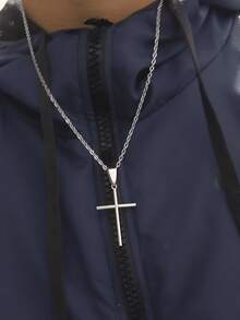 Men's Chain Necklaces - 銀色 - 查看 2