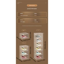 1pc Transparent Acrylic Magnetic Closure Shoe Box, Thickened Large Size Storage Container For Shoes, Bags, Collectibles, Cosmetics Display