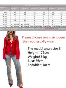 春夏Y2K女装时尚修身蝴蝶结缎面红色衬衫假日装扮毕业季上衣优雅派对上衣沙滩度假女装外套上衣 - 紅色 - 查看 6