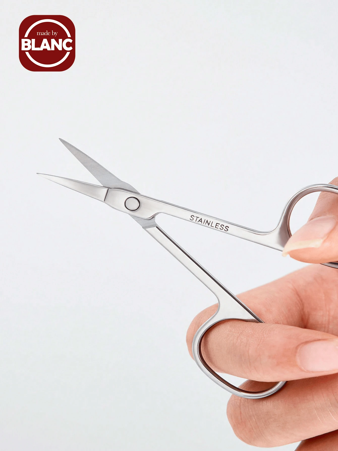 Professional Stainless Steel Cuticle Scissors - Ultra-Thin Precision Curved Manicure Tool, Perfect For Nail Care, Unscented - Secondary Edge Technology - Multicolor - View 1