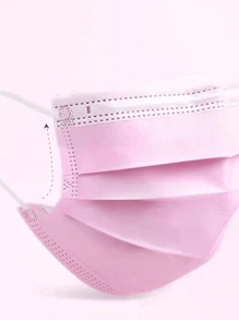 50 Premium Einwegmasken, verstärkte 3-Schicht-Schutzausrüstung mit verstellbarem Clip - atmungsaktiv, weich, sanft für Zuhause, Schule, Büro und Outdoor-Nutzung, Polypropylen-Material und Einwegdesign