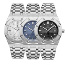 1 pezzo Orologio da uomo del marchio reale POEDAGAR (Ori) 50 orologi impermeabili alla moda regali di compleanno per regali, dial business classico, movimento di love crystal del quarzo importato dal Giappone, design a prova di colata in acciaio inossidabile color oro rosa, accessori essenziali per il ritorno a scuola