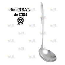 Kit 2 Stainless Steel Kitchen Ladle Premium Glossy Line - Silver - View 3
