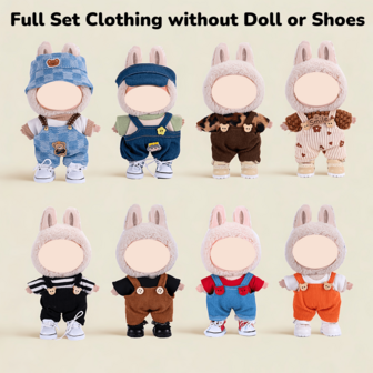 （不含娃娃和鞋子）适合6.69英寸迷你娃娃的服装套装。这些时尚可爱的服装适合作为女性DIY娃娃配件、钥匙扣和包包装饰。它们是生日礼物、节日礼物和圣诞礼物的绝佳选择。