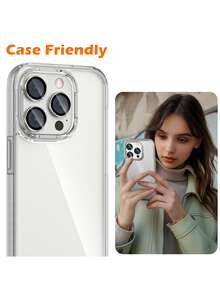 Yezodawee Bộ 9 miếng dán bảo vệ ống kính camera tương thích với iPhone 17 Pro Max, 17 Pro, 17 Air, 17, 16 Pro Max - Màng bảo vệ ống kính HD siêu bền, chống trầy xước, kính cường lực siêu mỏng, miếng dán bảo vệ màn hình camera bằng kính cường lực 9H và kim loại, vòng chống sốc cho ống kính - Màu bạc - 9 chiếc - Xem 6