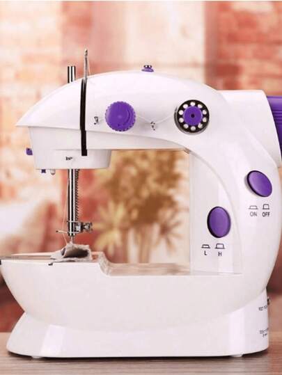 Mini Máquina de Costura Portátil Doméstica  Bivolt, Pronta p Uso com Acessórios