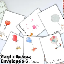 12 بطاقة عيد ميلاد مصنوعة يدويًا بتصميمات حيوانات مضحكة، هدية فريدة، ديكور عيد ميلاد، هدية عيد ميلاد