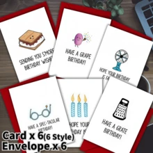 12 张有趣而独特的生日贺卡，带信封 - 适合任何人，包括感谢卡和礼品卡 - 独特的礼物、生日装饰、生日 - 均碼 - 查看 4