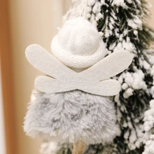 Christmas Decorative Hanging Ornaments, Santa Hat, Reindeer Antlers, Girl, Christmas Tree Decor, Small Pendant Home Decor Christmas Decorations Room Decor