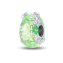 1 Piece Sterling Silver Luminous Charm Bead, Suitable For Original Bracelets, 100% 925 Pure Silver, Exquisite Style, Women's Jewelry Gift, Jewelry, Exquisite Snowflake Sky Blue Glass Cat Eyes, A Gift For Girls