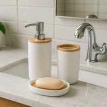 Bathroom Trash Bin - 白色 - 查看 5