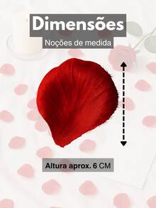 1000 Artificial Rose Petals For Romantic Parties - 紅色 - 查看 4