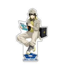 1 pieza Llavero de anime Bluelock, llavero acrílico de música Isagi, llavero de anime Nagi, correa para móvil Bachira, llavero de coche, dije de mochila escolar Chigiri, accesorio lindo para bolso, accesorios de coche, letra de 15 cm