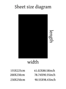 1 Pc Waffle Cotton Bedsheet, Modern Style Polyester Fiber Soft And Breathable Fabric, Machine Washable