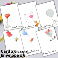 12 بطاقة عيد ميلاد مصنوعة يدويًا بتصميمات حيوانات مضحكة، هدية فريدة، ديكور عيد ميلاد، هدية عيد ميلاد