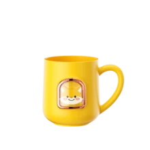 1 peça de copo de banheiro para casal, copo de enxágue de escova de dentes antiqueda com desenho animado fofo, copo de escova de dentes doméstico unissex simples