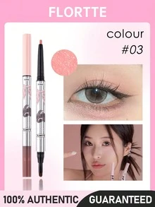 FLORTTE Princess Series Dual-Ended Eyebrow Shadow Pencil, 200mg + 700mg - 03# Very Sweet. - View 1