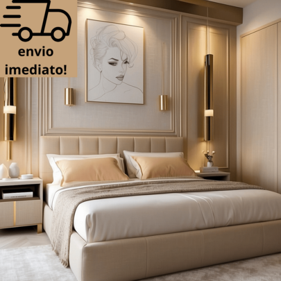 Kit 10 Cabeceiras de Cama Casal King Queen Box Solteiro 45x20 Ripa