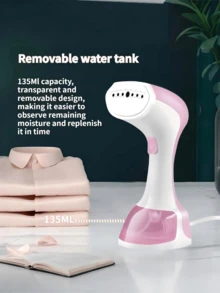 1个手持式挂熨斗，迷你电熨斗，便携式家用熨烫机，即时高温熨烫，智能温控保护，平熨/挂熨二合一，光滑大面板，多档速度调节，熨烫不伤衣物，适用于居家、旅行、出差等多种场合，轻松抚平衣物褶皱，即刻熨平，打造精致生活