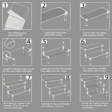 Un suport de afișare manual acrilic multistrat de 30 cm/11,81 in, tip scară transparentă, suport de afișare pentru parfumuri, potrivit pentru decorarea manuală a depozitării jucăriilor, parfumurilor și a depozitării pe birou