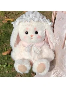 2025 New - 1pc Lilian Floppy Ear Rabbit DIY Handmade Articulated Doll Craft Kit, Fabric Plush Cute Bunny (Product Is Rabbit Craft Kit, Rabbit Needs To Be Handmade DIY) - Birthday Gift - Holiday Gift - Perfect Gift - Present - Multicolor - View 3
