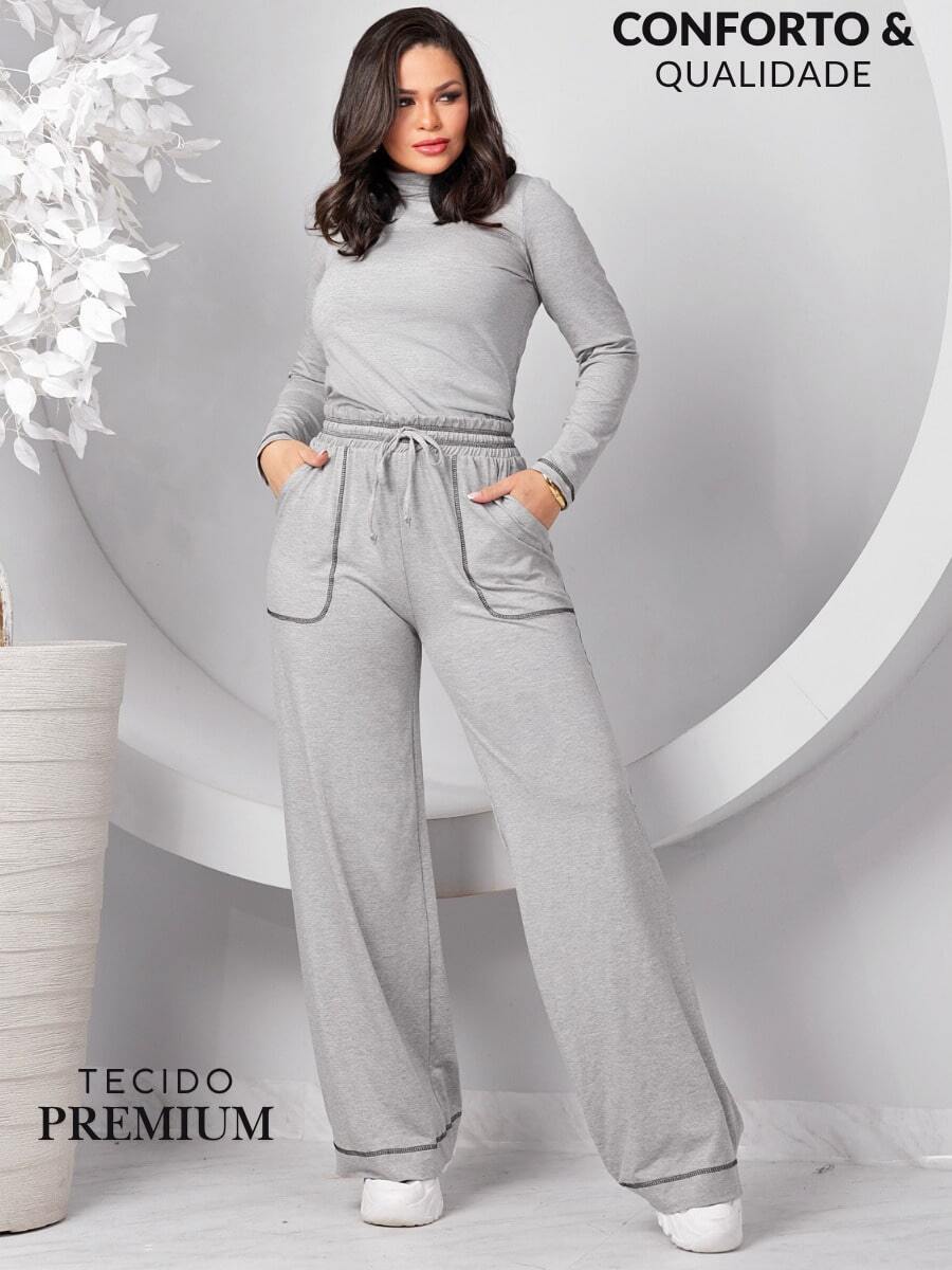 Women Two-Piece Outfits - Xám - Xem 1