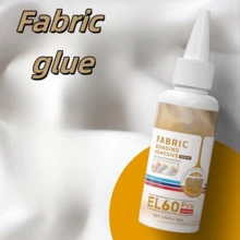 Powerful Washable Fabric Glue - Transparent Color-Changing Adhesive, Suitable For Sewing, Crafts And Clothing Repair - No-Sew Alternative, Comes With Precise Application Nozzle To Clearly Fix Soft Nonwoven Fabrics - White - View 5