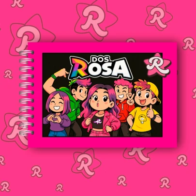 Livro de Colorir Dos Rosa folhas grossas Capa Dura180g
