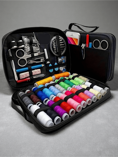 1 Set Portable Sewing Tool Kit Storage Bag, Household Handcraft Tool Set, Travel Sewing Box/Travel Sewing Kit
