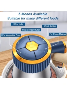 Electric Meat Grinder, Food Processor, Fruit Blender, Vegetable Chopper, Sausage Making Machine,5L Large-Capacity Double-Blade Meat Grinder, Stainless Steel Kitchen Food Cutter, Vegetables, Onions, Garlic, Peppers, Salads, Fruits, Dough, Etc., Perfect Kitchen Utensils, Great Festival Gifts - US A Type Plug(110-127V) - View 6