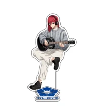 1 pieza Llavero de anime Bluelock, llavero acrílico de música Isagi, llavero de anime Nagi, correa para móvil Bachira, llavero de coche, dije de mochila escolar Chigiri, accesorio lindo para bolso, accesorios de coche, letra de 15 cm