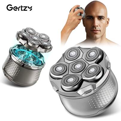 1pc High Power Electric Shaver, Bald Head Trimmer, Magnetic Floating Shaving Head, Ultra-Thin Dual Foil, Adjustable Gear, Type-C Charging, Compact & Portable, Men's Electric Razor, High-Quality Gift For Father's Day, Valentine's Day, Christmas