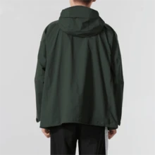 Under Armour Men's Hooded Zip-Up Loose Comfortable Woven Jacket - Dark Green - View 5