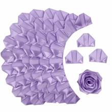 100 Piezas de Pétalos de Rosa de Cinta de Seda Hechos a Mano - Piezas Semiterminadas Perfectas para Rosas Eternas DIY, Ramos de Flores Eternas, Bouquets, 100 Piezas de Pétalos de Rosa de Cinta de Satén Premoldeados para el Día de San Valentín, Día de la Madre, Día del Padre, Aniversario, Boda, Cumpleaños, Fiesta, Compromiso, Graduaciones - Multicolor - Ver 23