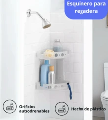 Plastic Shower Caddy | Mainstays 393KKWM - White - View 4