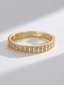 Charm-In 1 件女士优质锆石镶嵌金色戒指 - 金色款3 - 查看 1