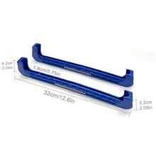 1 对可调节弹性冰鞋套，带保护刀片，稳定耐用，耐刮擦和生锈，有灰色、红色或蓝色可选，适用于在储存和运输过程中保护冰鞋，非常适合冰球鞋和花样滑冰鞋。 - 彩色 - 查看 6