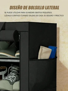 Zapatera con Cubierta de Tela con ,10 Niveles Organizadores de Zapatos,Zapatera De Closet ,Organizador Zapatos,Caja de zapatos, zapatero multifuncional,Zapatera , Marco Metal,Estructuras de Acero y Conectores de Plástico,Ahorra espacio, fácil de montar, resistente y duradero, Para Almacenar y Guardar los Zapatos,Adecuado para entrada, salón, habitación