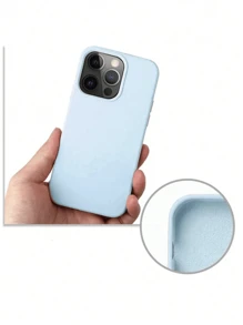 1 pieza Funda de teléfono de silicona líquida, compatible con Apple 16, 15, 14, 13, 12, 11 Pro Max, cubierta protectora de Body completo