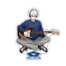 1 pieza Llavero de anime Bluelock, llavero acrílico de música Isagi, llavero de anime Nagi, correa para móvil Bachira, llavero de coche, dije de mochila escolar Chigiri, accesorio lindo para bolso, accesorios de coche, letra de 15 cm