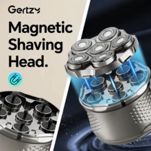 1pc High Power Electric Shaver, Bald Head Trimmer, Magnetic Floating Shaving Head, Ultra-Thin Dual Foil, Adjustable Gear, Type-C Charging, Compact & Portable, Men's Electric Razor, High-Quality Gift For Father's Day, Valentine's Day, Christmas - Multicolor - View 2