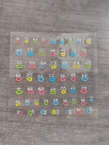 5 szt. naklejek dekoracyjnych na przyjęcie urodzinowe z motywem ust potwora, naklejki do zdobienia paznokci, upominki na imprezę