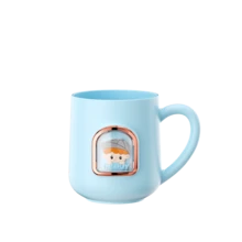 1 peça de copo de banheiro para casal, copo de enxágue de escova de dentes antiqueda com desenho animado fofo, copo de escova de dentes doméstico unissex simples