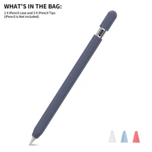 Case Compatible With Apple Pencil Pro And 2nd Generation Case Cover Silicone Protective Sleeve Skin Accessories With 3pcs Apple Pencil Tips Cover