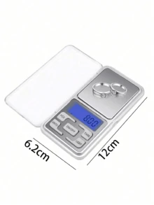 1pc Flip Cover 0.01g/200g High Precision Weighing Dedicated Multifunctional Digital Electronic Scale, Jewelry Scale, Mini Stainless Steel Electronic Scale, Pocket Size Digital Scale, Gold Balance Scale, Portable Pocket Scale, Pharmaceutical Jewelry Electronic Scale, Kitchen Scale, Useful Tool, Kitchen Supplies Fine Weighing Food Ingredients ,Digital Pocket Scale, Suitable For Jewelry Scale, Easy To Carry