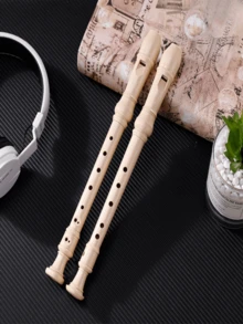 1 件德国风格 8 孔高音竖笛，ABS 材质高品质学生初学者长笛乐器，圣诞派对乐器小礼物，附带清洁套件和指法表 - 彩色 - 查看 8