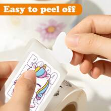 500Pcs Cute Unicorn Sticker Roll Aesthetics Stickers For Scrapbooking,Diary,Laptop,Bumper,Skateboard,Water Bottle,Computer,Phone,Cartoon,Hard Hat,Car Stickers And Decals,Unicorn,Sticker Roll,Stickers,Well Done Stickers,