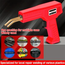 New Plastic Welder With Welding Nails And Pliers Overheating Protection Plastic Welding Gun Auto Bumper Repair Tool Kit Portable Soldering Iron Gun Welding Set, Without Battery - Xem 7