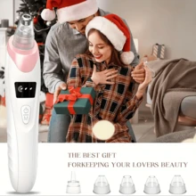 Rechargeable Blackhead Cleaner   Lithium Battery 400mAh   Multifunctional Facial Skin Care Tool   Suitable For Skin Cleaning - Black and White - View 8