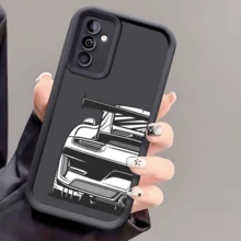 时尚赛车防摔手机壳，加厚防滑保护套，适用于 、Honor、Redmi、Galaxy，防水防震防刮 - 黑色 - 查看 1